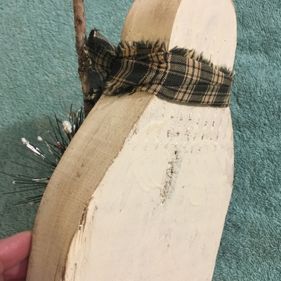 Handmade wooden Snowman - Picture 5 of 12